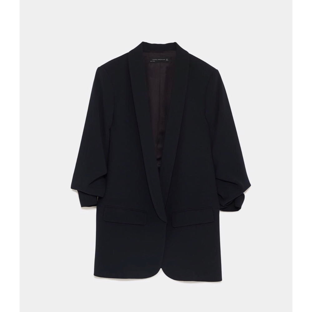 Zara blazer with rolled-up sleeves
